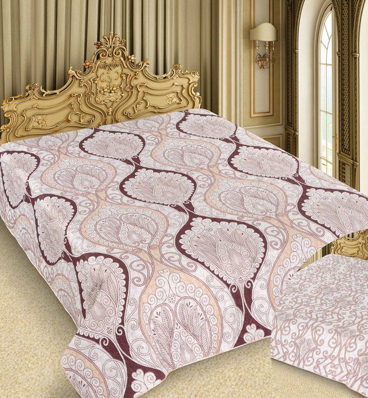 Покривало Love You Barokko Paisley "Ivory" 150х220см