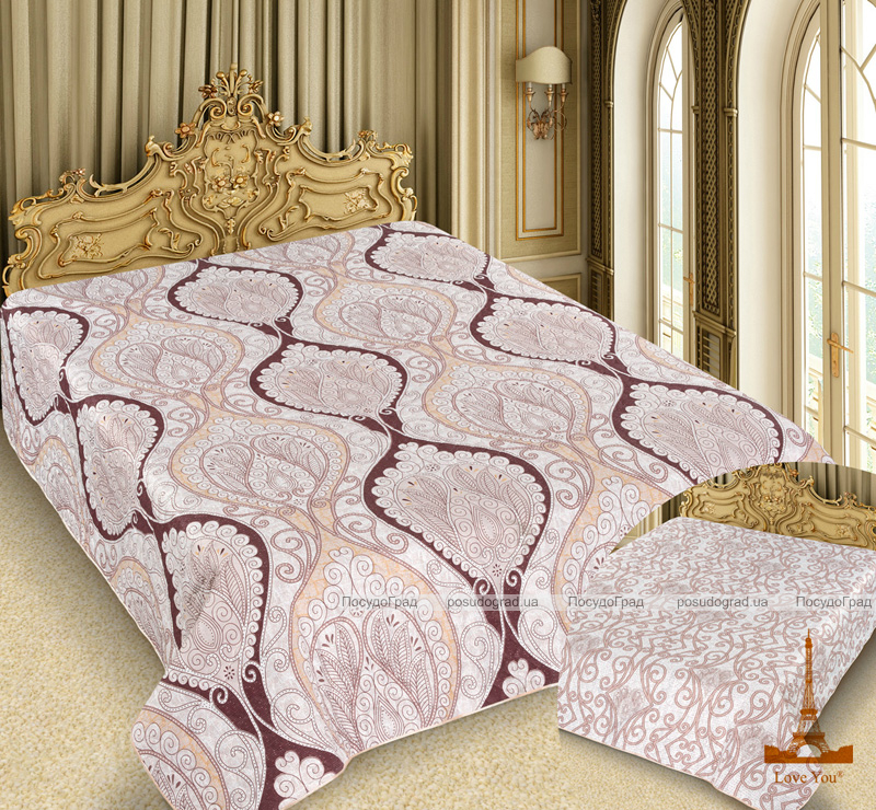 Покривало Love You Barokko Paisley "Ivory" 150х220см