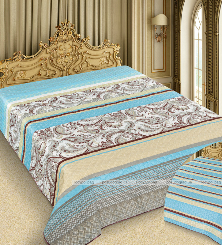 Покривало Love You Barokko Paisley "Turquoise" 200х220см