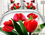 Комплект постельного белья Love You Сатин 3D "Блеск" Евро