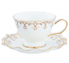 Чайний сервіз Milleroy&House "Gold on White" 220мл 15 предметів на 6 персон
