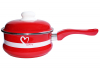 Ковш эмалированный Metrot "I love Cooking" 1,5л с крышкой