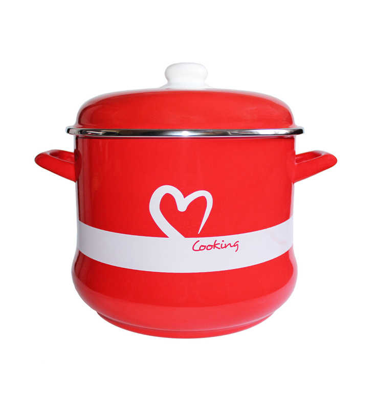 Кастрюля Metrot эмалированная "I love Cooking" 5л