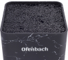 Підставка-колода Ofenbach Black Marble для кухонних ножів і ножиць 9х9х22см