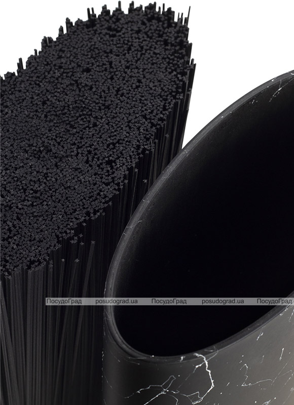 Підставка-колода Ofenbach Black Marble для кухонних ножів і ножиць 16х7х22.5см, овальна