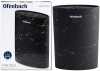 Підставка-колода Ofenbach Black Marble для кухонних ножів і ножиць 16х7х22.5см, овальна