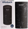 Підставка-колода Ofenbach Black Marble для кухонних ножів і ножиць 11х11х22см, кругла