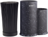 Подставка-колода Ofenbach Black Marble для кухонных ножей и ножниц 20х12х22.5см, двойная круглая