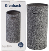 Підставка-колода Ofenbach Grey Marble для кухонних ножів 11х11х22 см, кругла