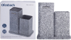 Підставка-колода Ofenbach Grey Marble для кухонних ножів 21х12х23см, подвійна
