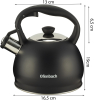 Чайник Ofenbach Magic Kettle 2л з нержавіючої сталі зі свистком, чорний матовий