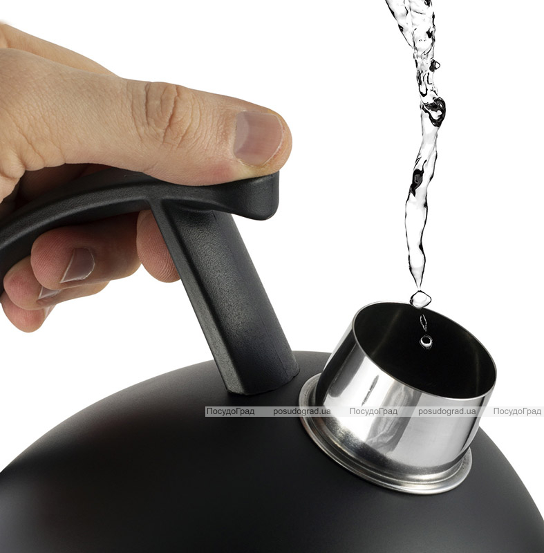 Чайник Ofenbach Magic Kettle 1.5л з нержавіючої сталі зі свистком, чорний матовий