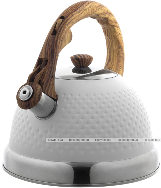 Чайник Ofenbach Whistling Kettle White 2.7л нержавіюча сталь зі свистком, білий
