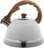 Чайник Ofenbach Whistling Kettle White 2.7л нержавіюча сталь зі свистком, білий