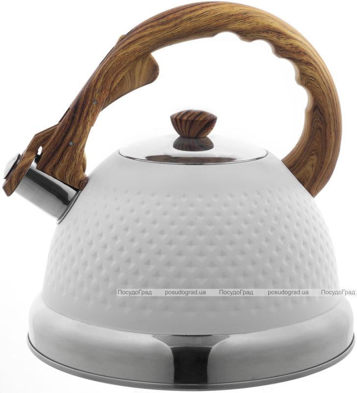 Чайник Ofenbach Whistling Kettle White 2.7л нержавіюча сталь зі свистком, білий
