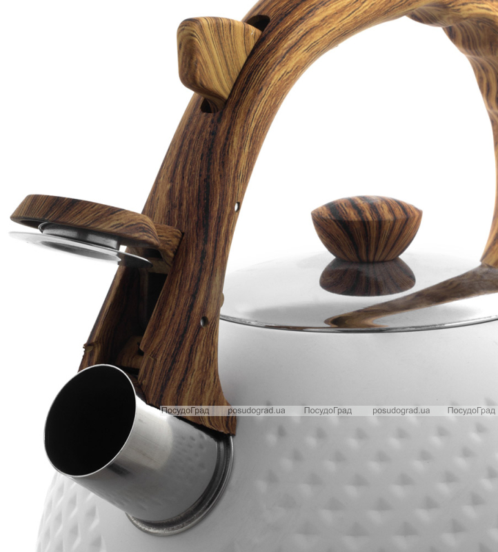 Чайник Ofenbach Whistling Kettle White 2.7л нержавіюча сталь зі свистком, білий