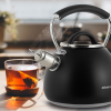 Чайник Ofenbach Magic Kettle 2.5л зі свистком та скляною кришкою, чорний