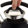 Чайник Ofenbach Magic Kettle 2.5л зі свистком та скляною кришкою, чорний