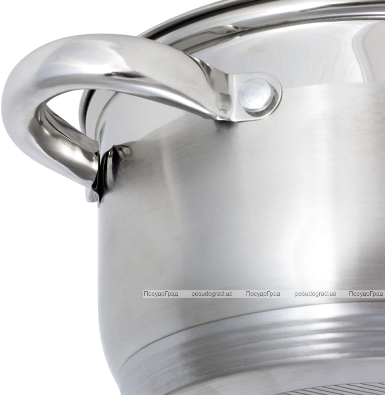 Каструля Ofenbach Casserole з нержавіючої сталі 2400мл зі скляною кришкою