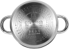 Каструля індукційна Ofenbach Casserole із нержавіючої сталі 1.5л зі скляною кришкою