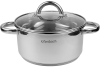 Каструля індукційна Ofenbach Casserole із нержавіючої сталі 3л зі скляною кришкою
