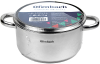 Каструля індукційна Ofenbach Casserole із нержавіючої сталі 4л зі скляною кришкою