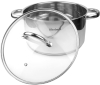 Каструля індукційна Ofenbach Casserole із нержавіючої сталі 5.5л зі скляною кришкою