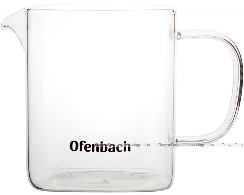 Чайник скляний заварювальний Ofenbach 1000мл зі знімним ситечком (0611m)