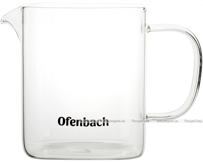 Чайник скляний заварювальний Ofenbach 600мл зі знімним ситечком (0612s)