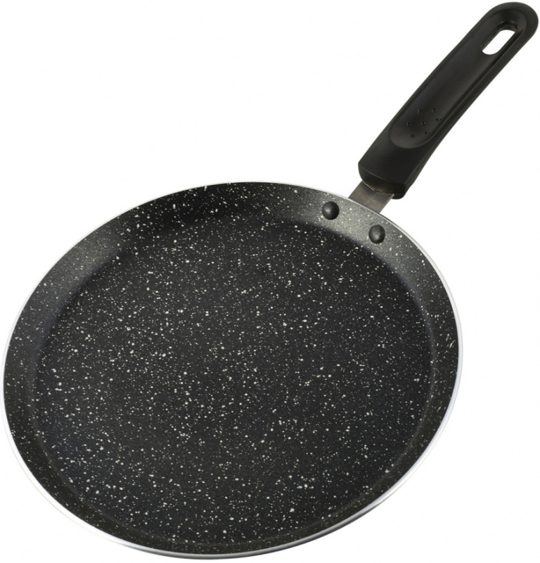 Сковорода млинна Ofenbach Black Marble Ø26см з мармуровим покриттям