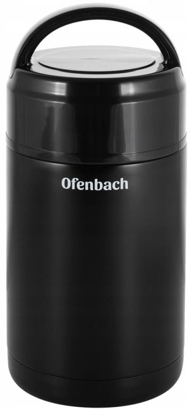 Термос харчовий Ofenbach 1000мл із нержавіючої сталі, чорний
