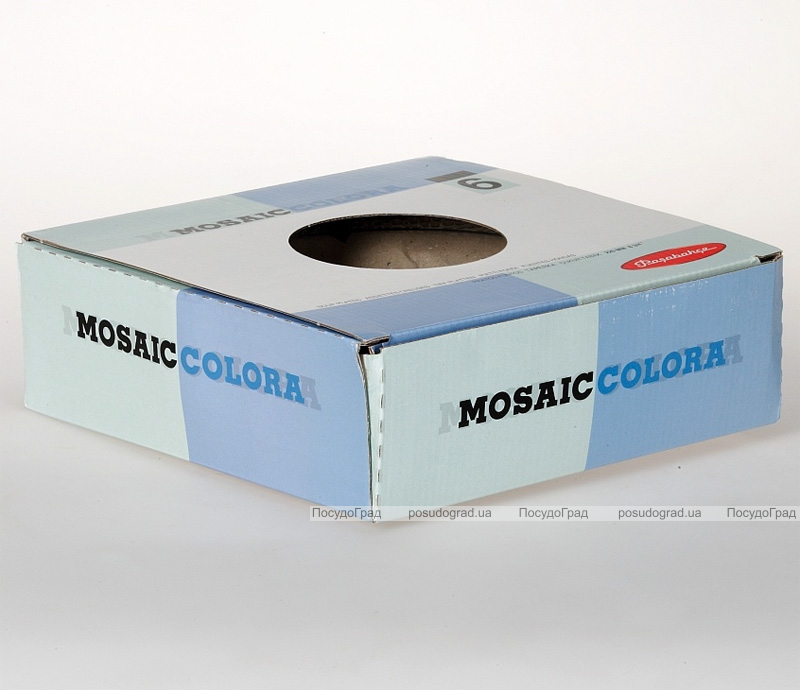 Скляна напівпорційна тарілка Mosaic Colora Cobalt Ø21мм
