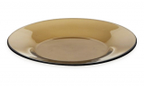 Стеклянная тарелка "Invitation Bronze" Ø20см, мелкая