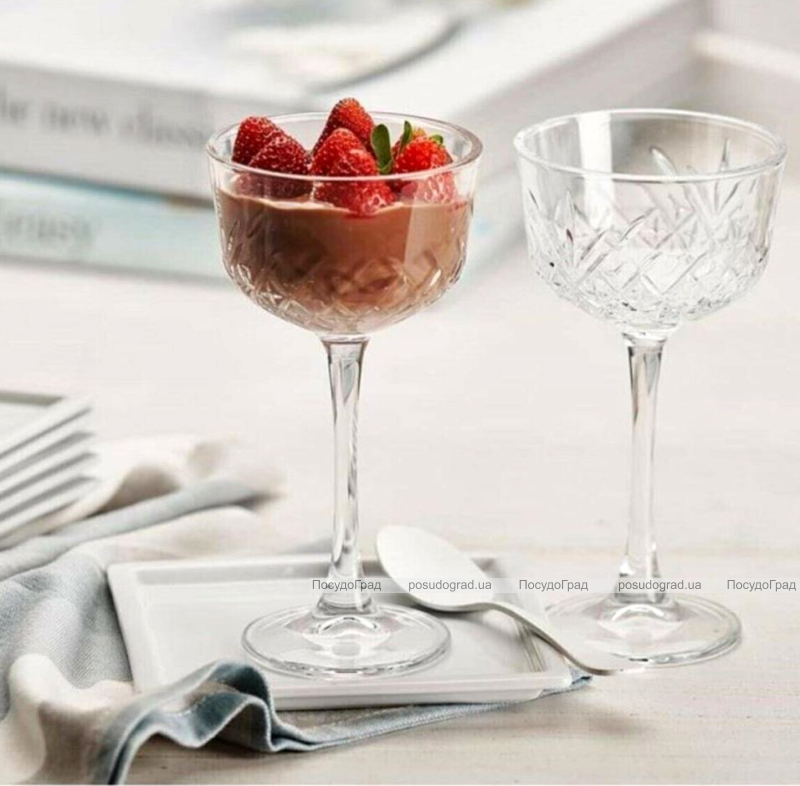 Набір 4 келихи Pasabahce Timeless 160мл коктейльні фужери