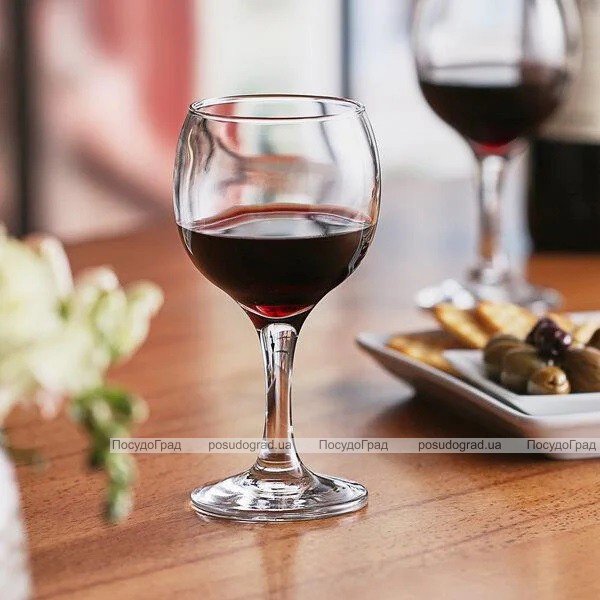 Набор 12 стеклянных винных фужеров Bistro 220мл (винный бокал)