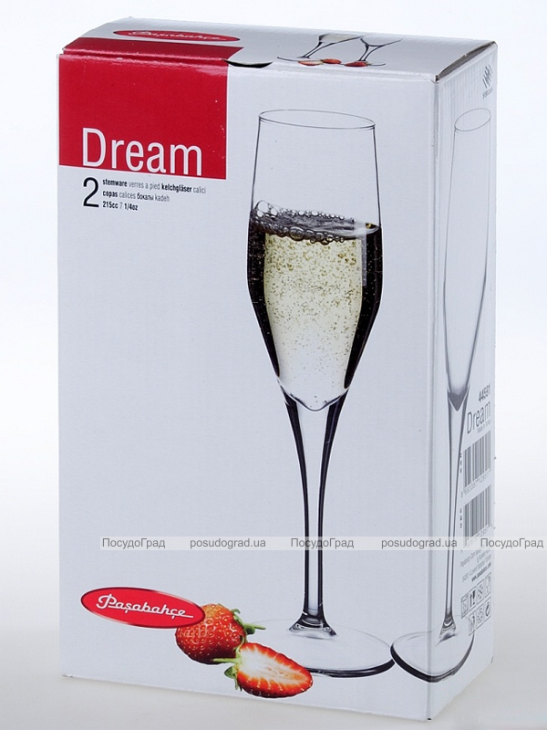 Набор 2 бокала Dream 215мл для шампанского