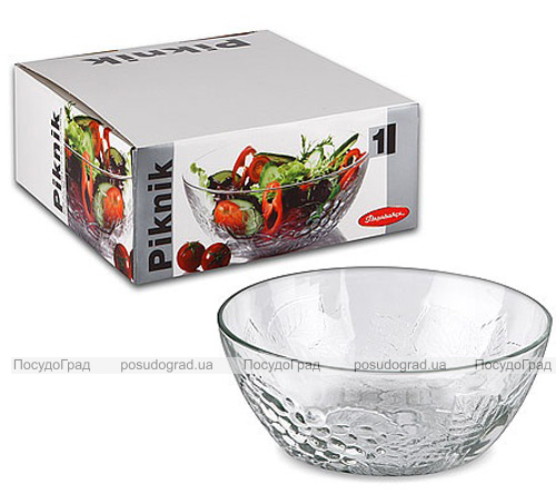 Великий скляний салатник Piknik Ø23см