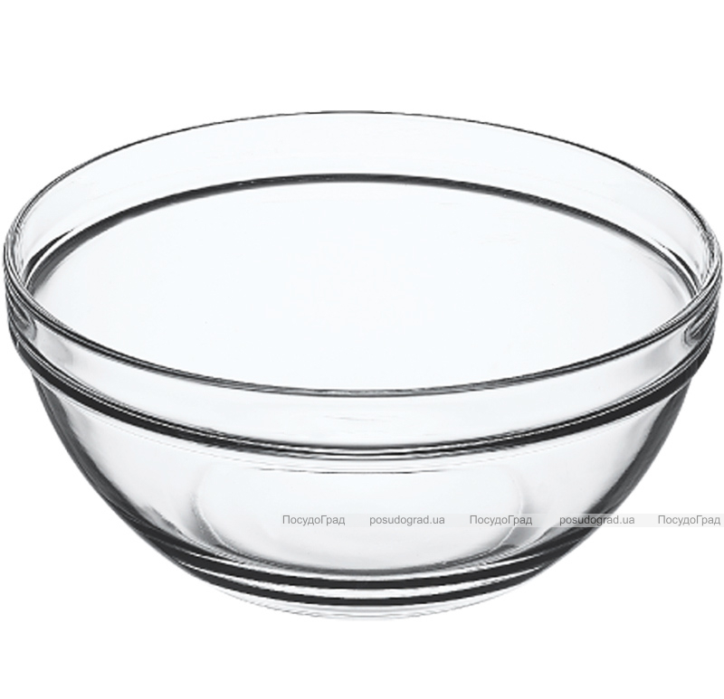 Велика скляна салатниця Chefs Ø30см 4800мл (миска)