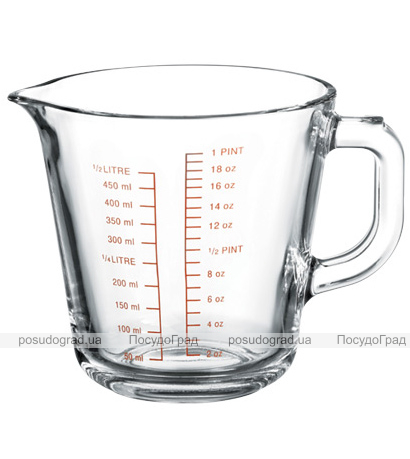 Мірна кружка Miscellaneous 500мл (1 pint) скляна з ручкою