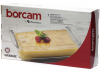 Прямокутна скляна форма (ємність) Borcam 26x15см для випічки