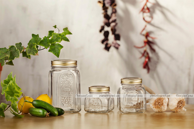 Банка для продуктів Homemade 300мл з металевою кришкою