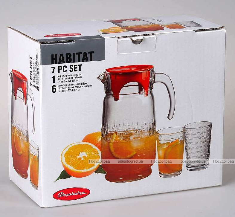 Набір Habitat глечик 1650мл і 6 склянок 200мл
