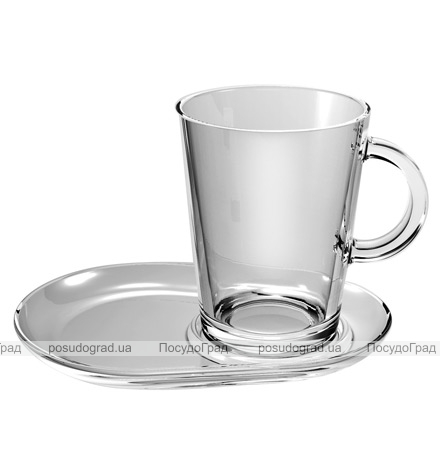 Набір чайний Tribeca Cup And Saucer 2 чашки 400мл і 2 блюдця (скло)