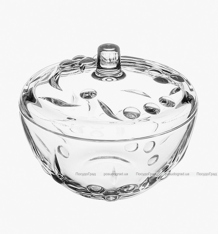 Сахарница Perla стеклянная с крышкой