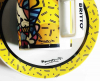 Кофейная пара Bergner "Britto" чашка 90мл и блюдце, керамика, желтый