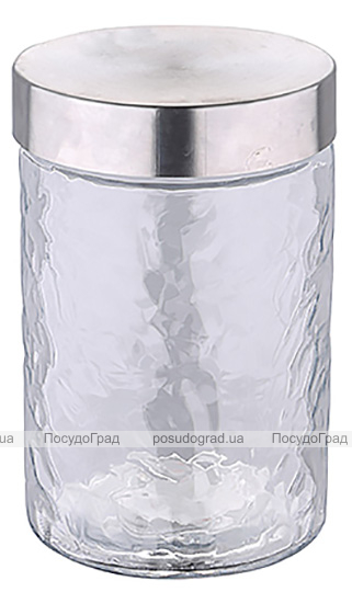 Банка скляна для продуктів Renberg Sienna 1.2л з металевою кришкою