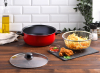 Сотейник-фрітюрниця Renberg Fritkee 3.8л Ø26х10см з кришкою, червоний