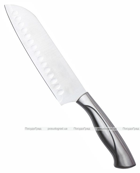 Ніж сантоку Renberg Matte Steel 17.5см, сталь нержавіюча