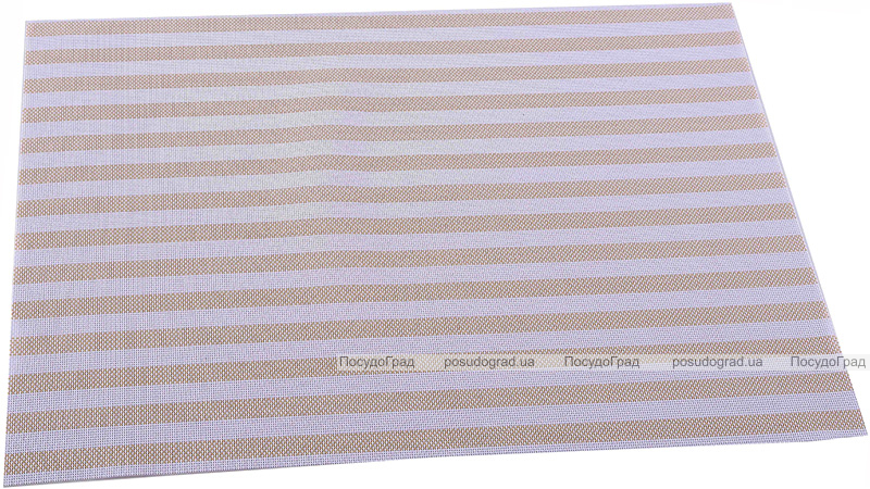 Коврик сервировочный Renberg Vinyl Rug 30х45см, винил, бежевая полоса