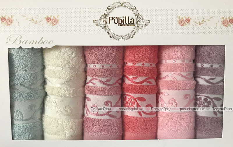 Набор 6 кухонных полотенец Pupilla M3224 30х50см, бамбук